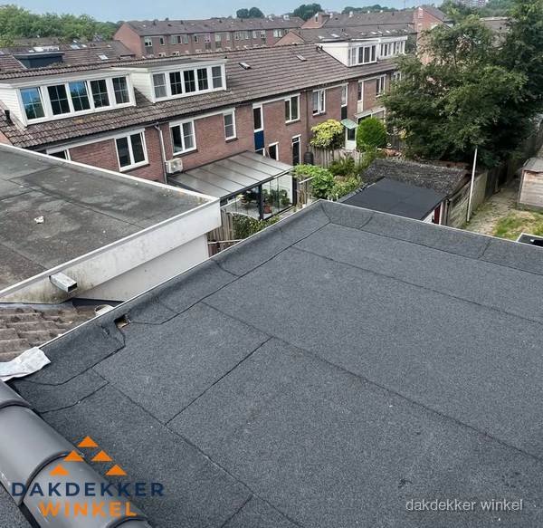 Dakinspectie plat dak aanbouw in Winkel Dakinspectie plat dak aanbouw in Winkel